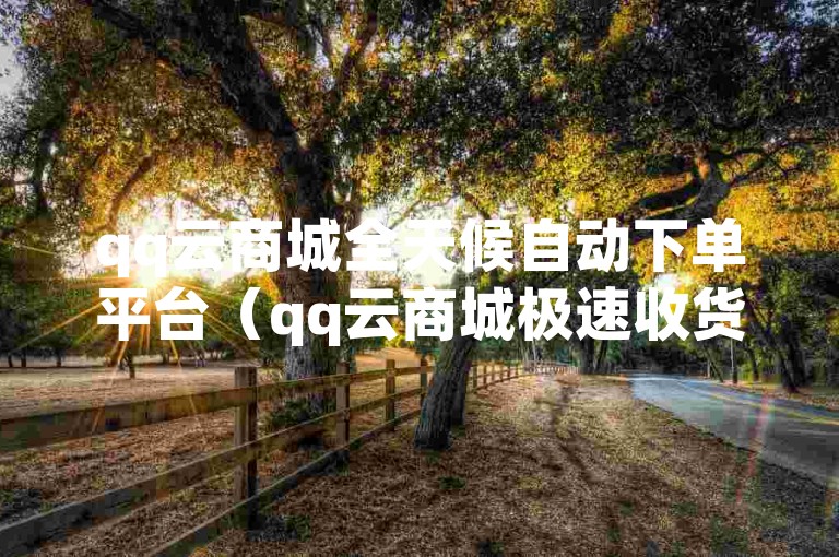 qq云商城全天候自动下单平台（qq云商城极速收货助手）