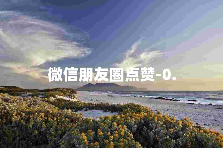 微信朋友圈点赞-0.5元50赞，轻松获得人气。
