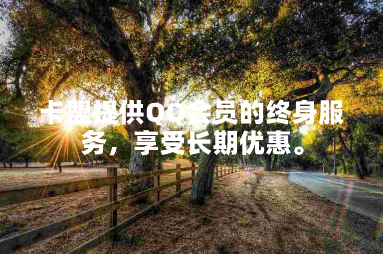 卡盟提供QQ会员的终身服务，享受长期优惠。