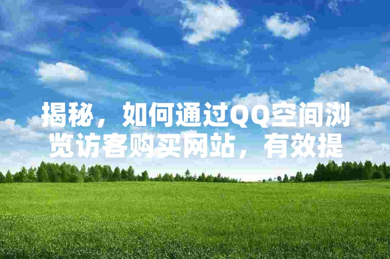 揭秘，如何通过QQ空间浏览访客购买网站，有效提升QQ空间的访问量和访客转化效率！2025年必备技巧。