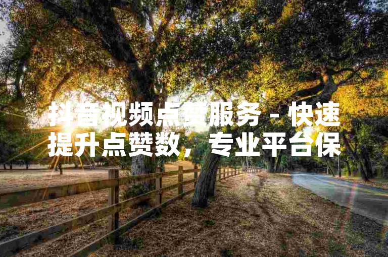 抖音视频点赞服务 - 快速提升点赞数，专业平台保障。
