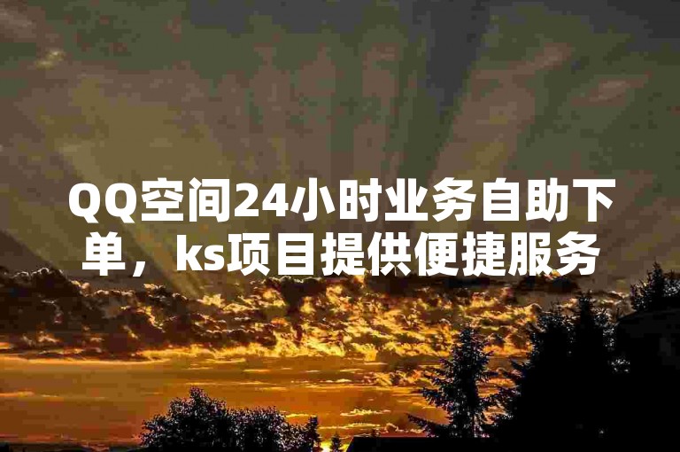 QQ空间24小时业务自助下单，ks项目提供便捷服务。