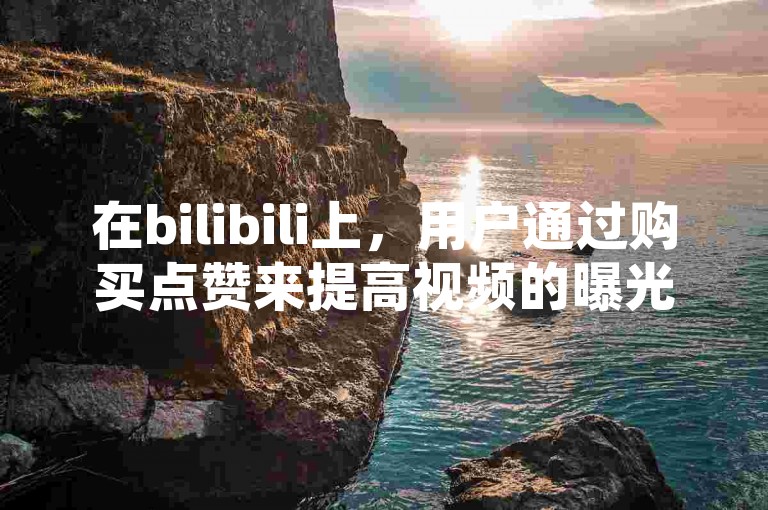 在bilibili上，用户通过购买点赞来提高视频的曝光度，而在抖音平台上，发布者可以通过视频播放量获得收益，甚至有时仅需一毛钱就能获得10000次播放量。