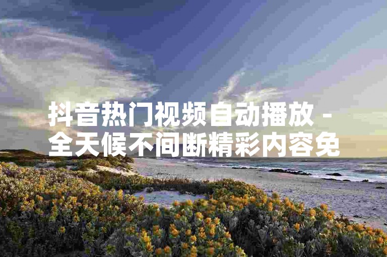 抖音热门视频自动播放 - 全天候不间断精彩内容免费观看平台。