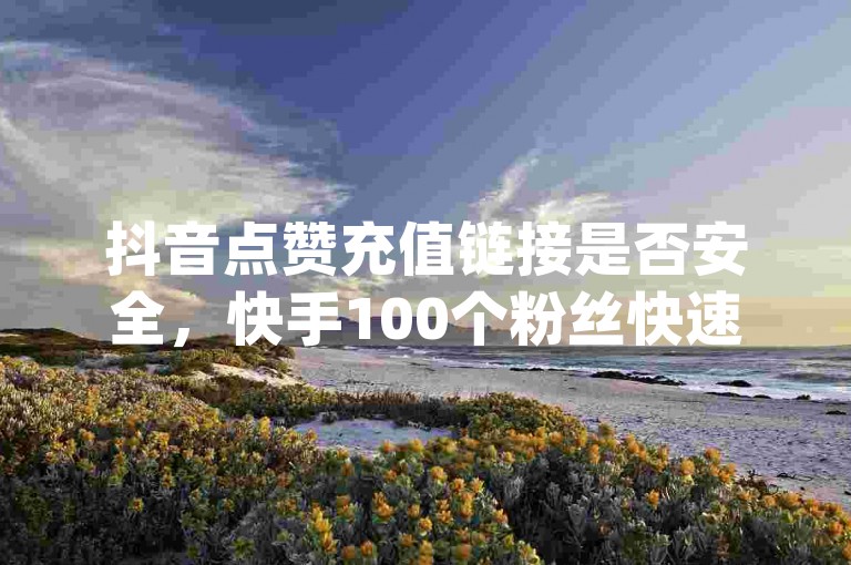 抖音点赞充值链接是否安全，快手100个粉丝快速获得方法有哪些，Dy攒24小时探索无界的可能性。