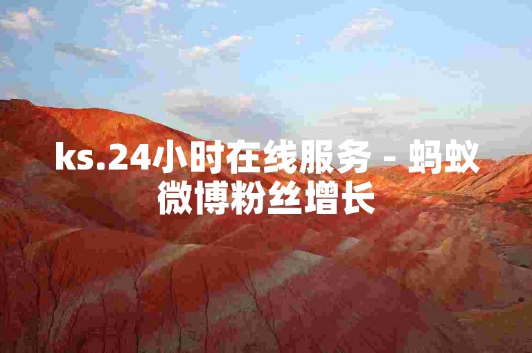 ks.24小时在线服务 - 蚂蚁微博粉丝增长