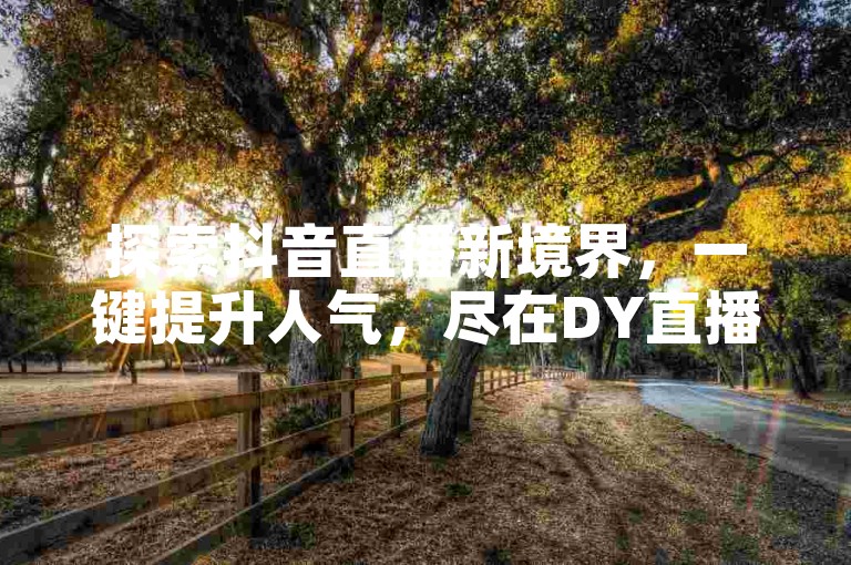 探索抖音直播新境界，一键提升人气，尽在DY直播互动平台。