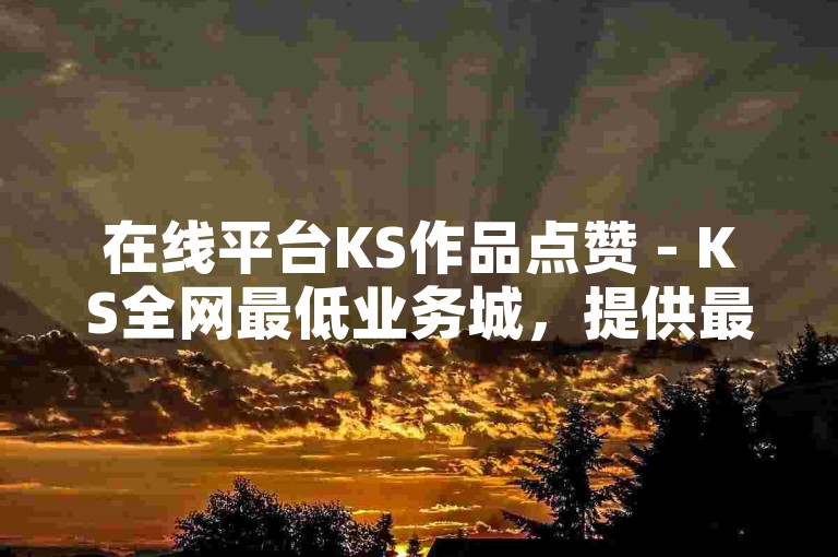 在线平台KS作品点赞 - KS全网最低业务城，提供最实惠的点赞服务。