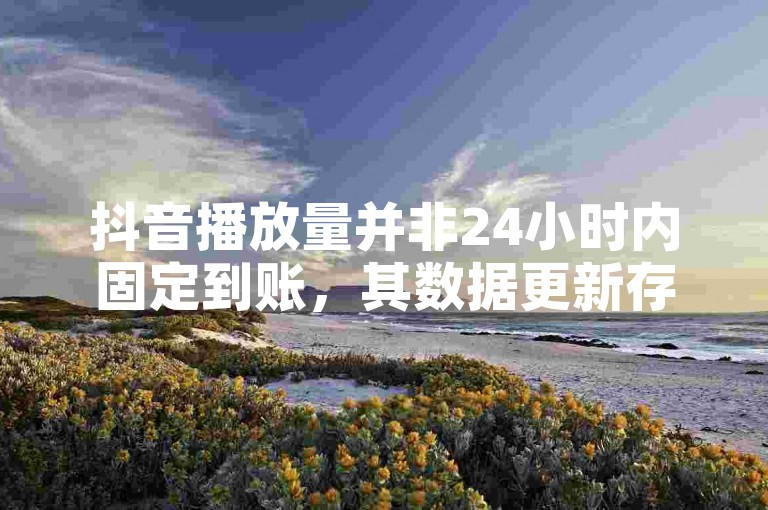 抖音播放量并非24小时内固定到账，其数据更新存在一定延迟。