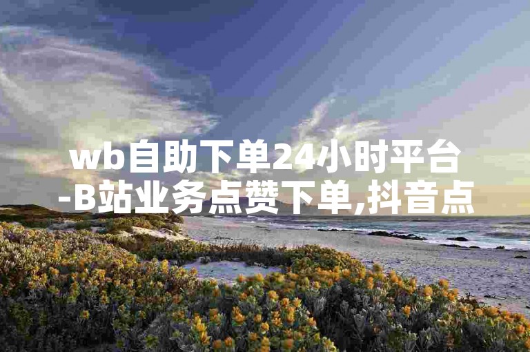 wb自助下单24小时平台-B站业务点赞下单,抖音点赞自助平台24小时