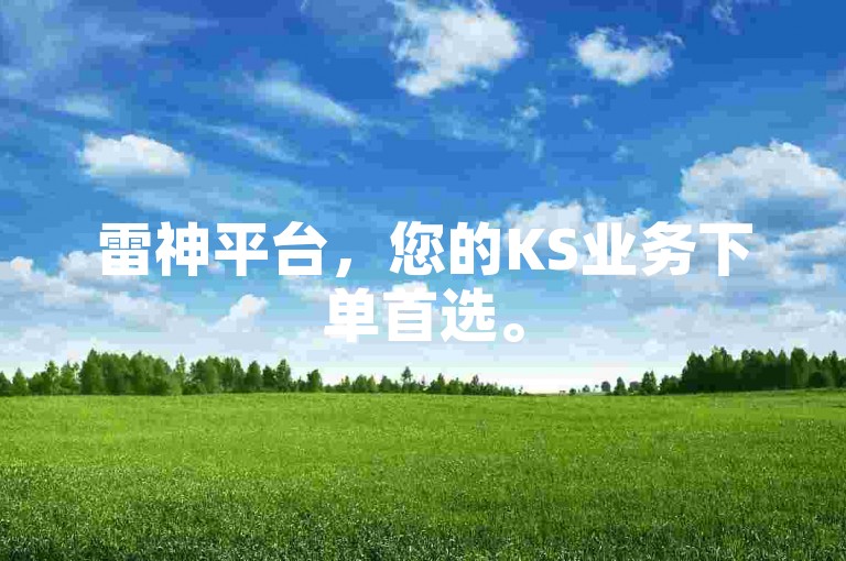 雷神平台，您的KS业务下单首选。