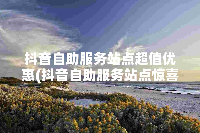 抖音自助服务站点超值优惠(抖音自助服务站点惊喜价格)