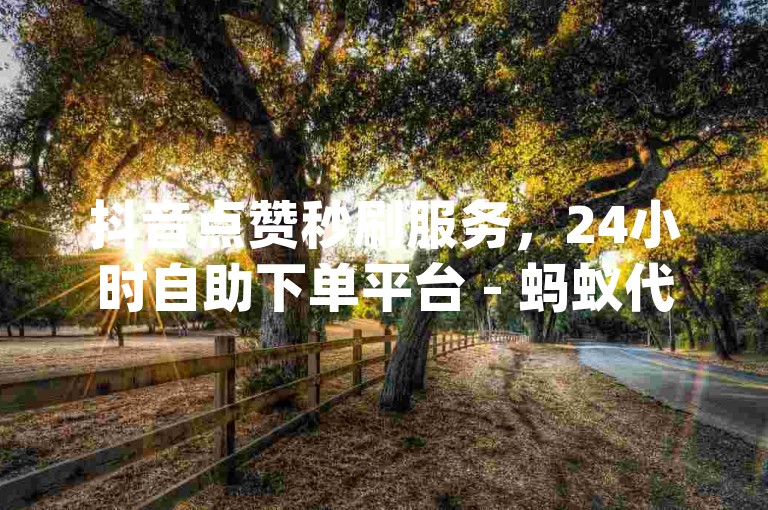抖音点赞秒刷服务，24小时自助下单平台 - 蚂蚁代刷网dy业务区, ks快手粉丝快速增加。