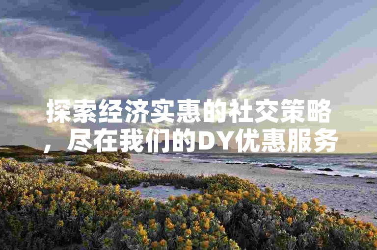 探索经济实惠的社交策略，尽在我们的DY优惠服务平台！