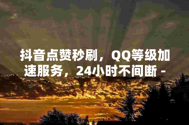 抖音点赞秒刷，QQ等级加速服务，24小时不间断 - dy粉丝增长业务 - 全网最实惠的卡盟平台