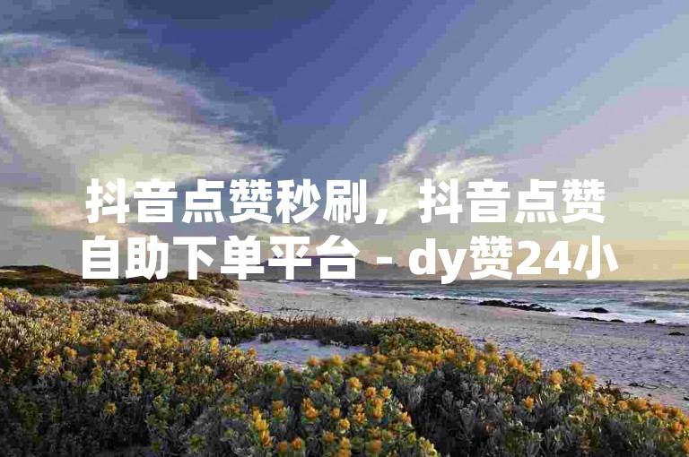 抖音点赞秒刷，抖音点赞自助下单平台 - dy赞24小时在线服务 - dy粉丝助力无限可能
