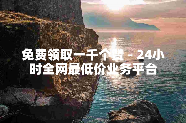 免费领取一千个赞 - 24小时全网最低价业务平台
