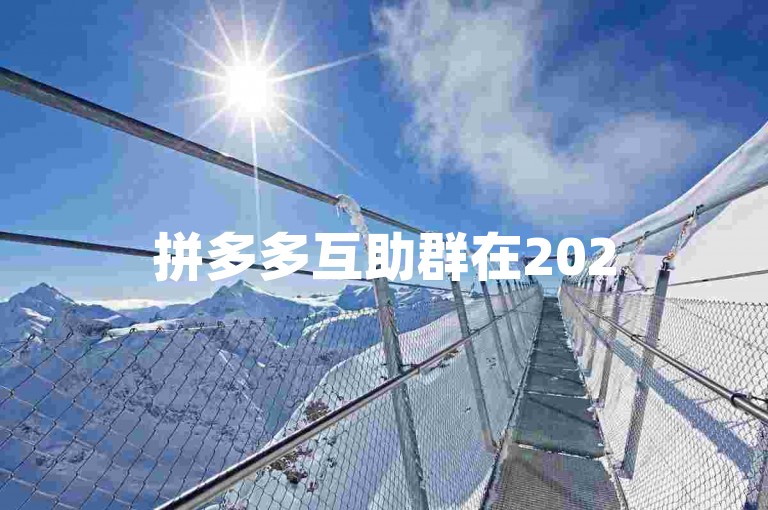 拼多多互助群在2025年展现出新的互动模式和社区影响力。