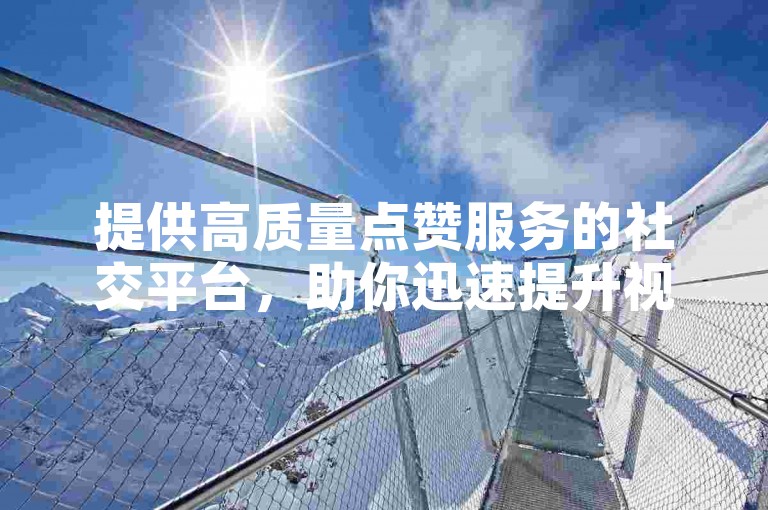 提供高质量点赞服务的社交平台，助你迅速提升视频热度。