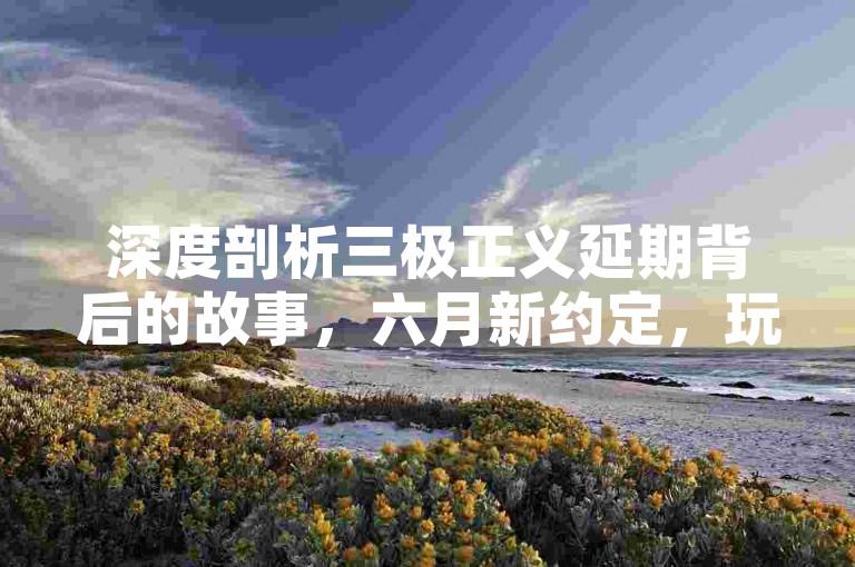 深度剖析三极正义延期背后的故事，六月新约定，玩家热情重燃！