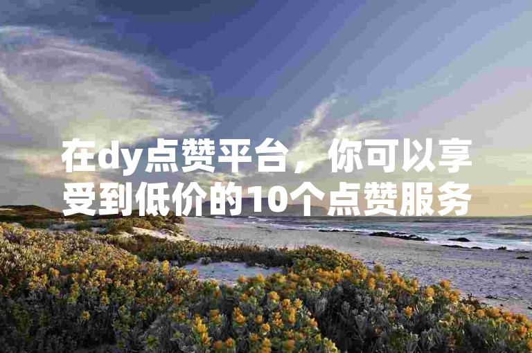 在dy点赞平台，你可以享受到低价的10个点赞服务。