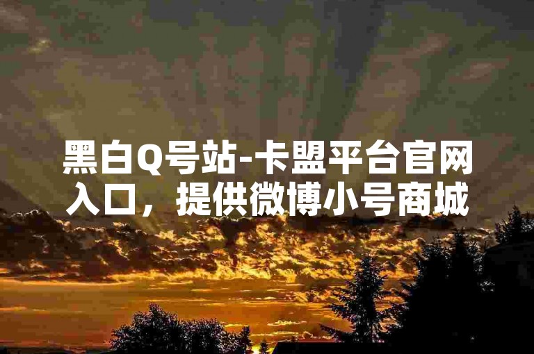 黑白Q号站-卡盟平台官网入口，提供微博小号商城服务。