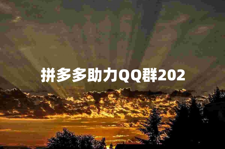 拼多多助力QQ群2025{拼多多砍价}