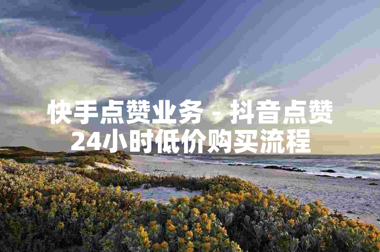 快手点赞业务 - 抖音点赞24小时低价购买流程
