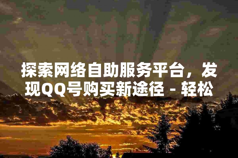 探索网络自助服务平台，发现QQ号购买新途径 - 轻松获取一元十抖币充值通道 - 专业QQ空间业务定制网站。