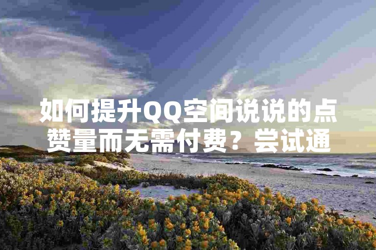 如何提升QQ空间说说的点赞量而无需付费？尝试通过增加真实访客互动来实现。