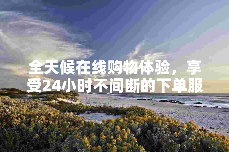 全天候在线购物体验，享受24小时不间断的下单服务，尽在我们的自助平台，提供全网最具竞争力的价格。