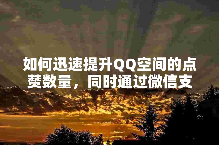 如何迅速提升QQ空间的点赞数量，同时通过微信支付享受KS平台的点赞服务？请访问微博24小时秒单业务网或探索专为抖音快手用户提供点赞与粉丝增长的网站。