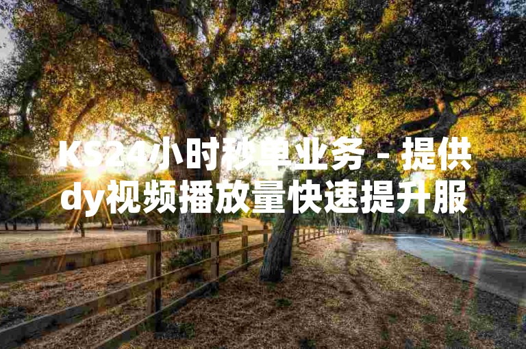 KS24小时秒单业务 - 提供dy视频播放量快速提升服务，专业的dy24小时秒单业务平台。