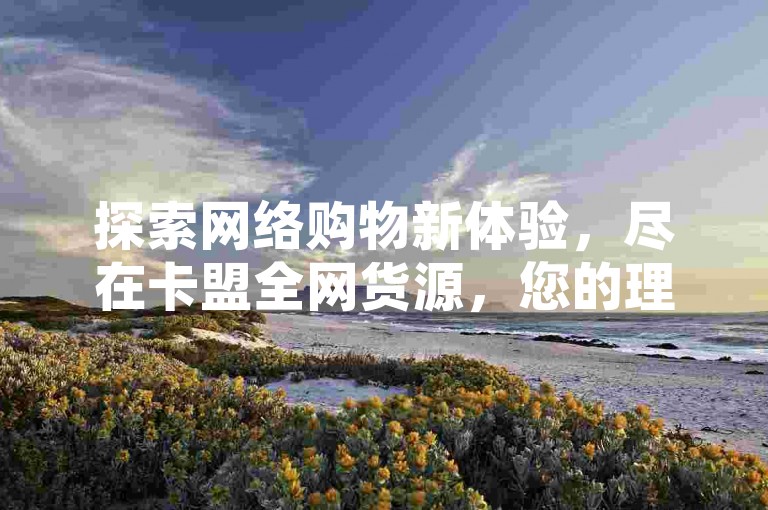探索网络购物新体验，尽在卡盟全网货源，您的理想阅读量提升平台。