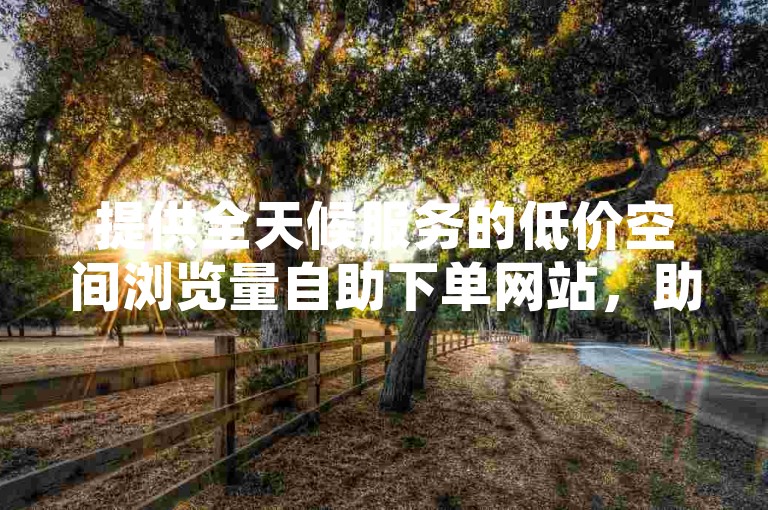 提供全天候服务的低价空间浏览量自助下单网站，助您轻松提升网络影响力。
