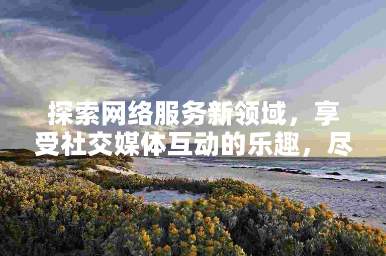 探索网络服务新领域，享受社交媒体互动的乐趣，尽在专业点赞购买平台。