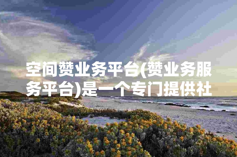 空间赞业务平台(赞业务服务平台)是一个专门提供社交媒体点赞服务的平台。