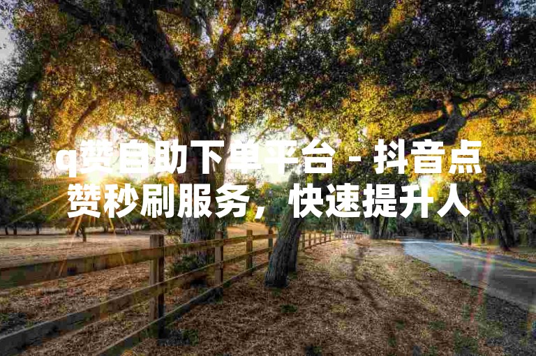q赞自助下单平台 - 抖音点赞秒刷服务，快速提升人气。