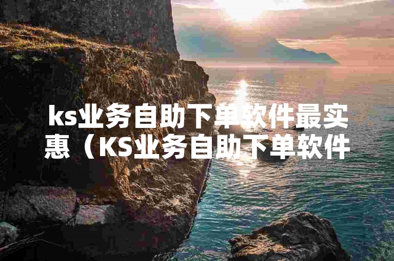 ks业务自助下单软件最实惠（KS业务自助下单软件最实惠-诚信经营，优质服务）