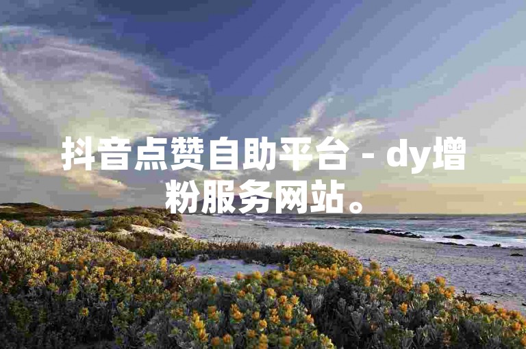 抖音点赞自助平台 - dy增粉服务网站。