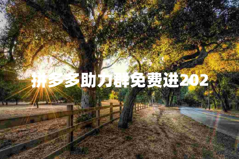 拼多多助力群免费进2025，发现省钱购物新天地。