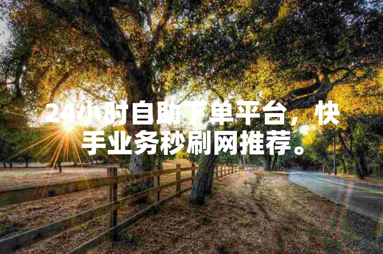 24小时自助下单平台，快手业务秒刷网推荐。