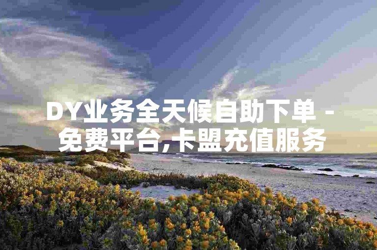DY业务全天候自助下单 - 免费平台,卡盟充值服务