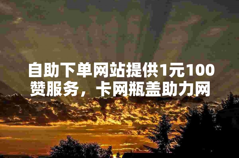 自助下单网站提供1元100赞服务，卡网瓶盖助力网络热度。